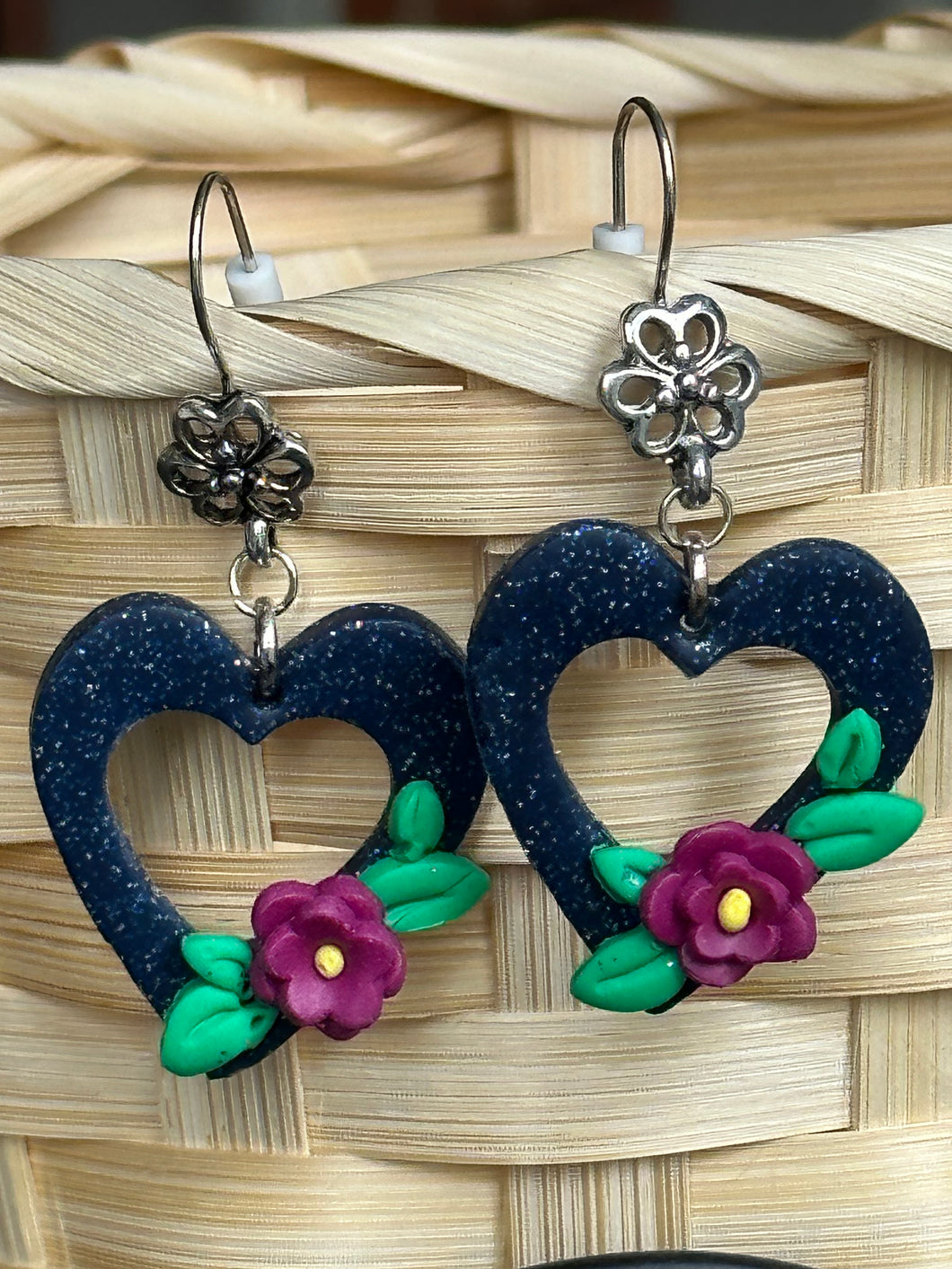 Heart Floral with Floral Hook