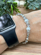 Load image into Gallery viewer, Silver with White Beads
