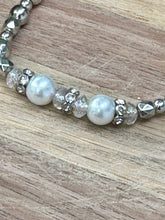 Load image into Gallery viewer, Silver with White Beads
