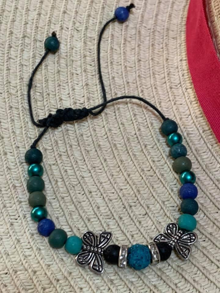 Teals with Butterflies