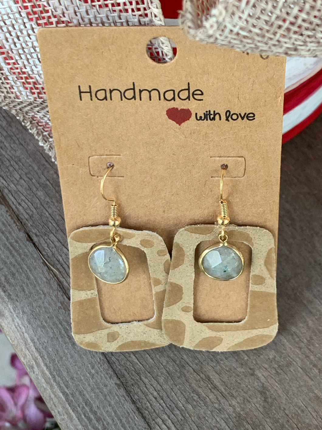 Giraffe Print with Charm