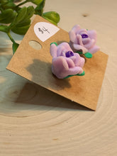 Load image into Gallery viewer, Lavender Rose Studs
